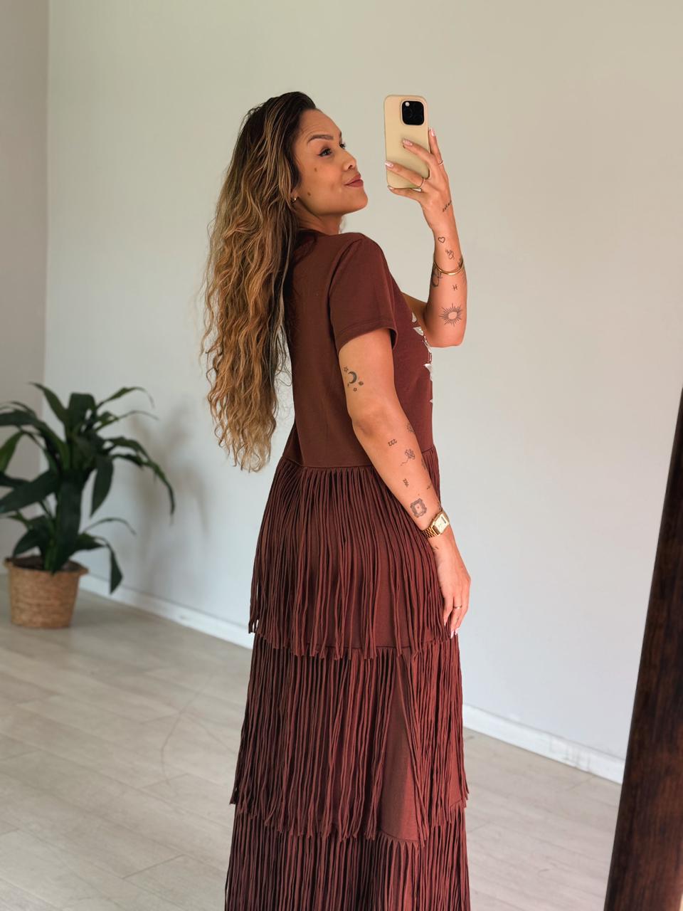 VESTIDO FRANJAS TUCANO CARIOCA