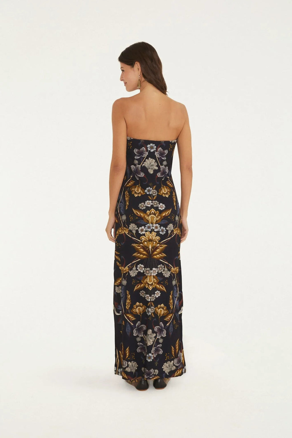 VESTIDO SEM ALCA FLORAL MAYE