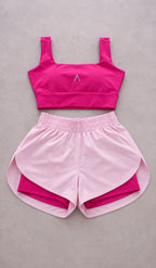 Conjunto Fitness Feminino – Top + Shorts