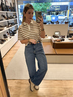 BLUSA CROPPED LISTRAS GOLA POLO RAISSA
