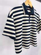 BLUSA CROPPED LISTRAS GOLA POLO RAISSA