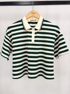BLUSA CROPPED LISTRAS GOLA POLO RAISSA