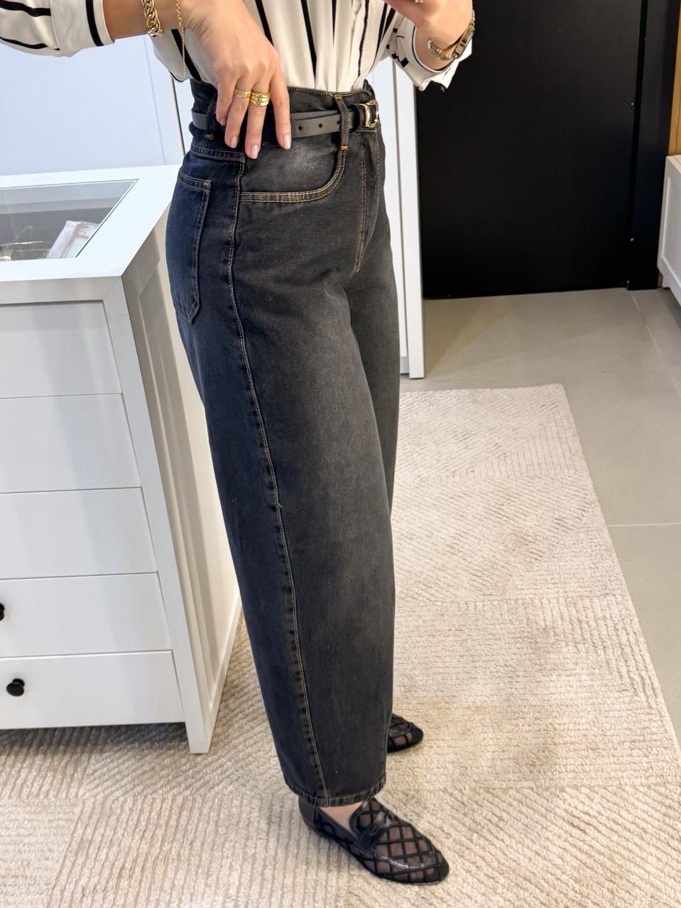 CALÇA BARREL JEANS JADE