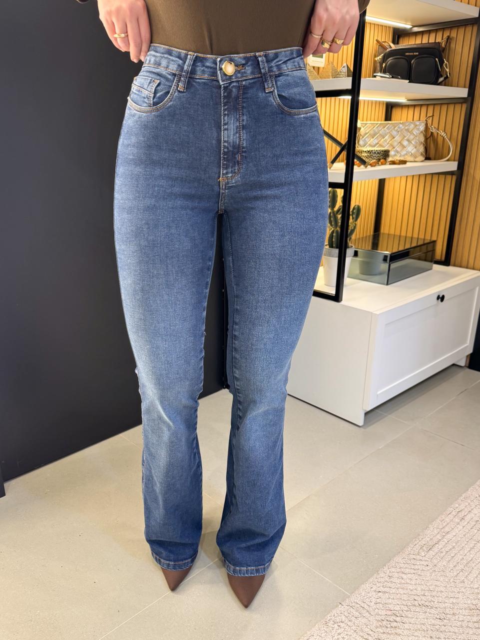 CALÇA JEANS FLARE FER