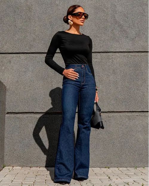 CALÇA JEANS FLARE FRAN