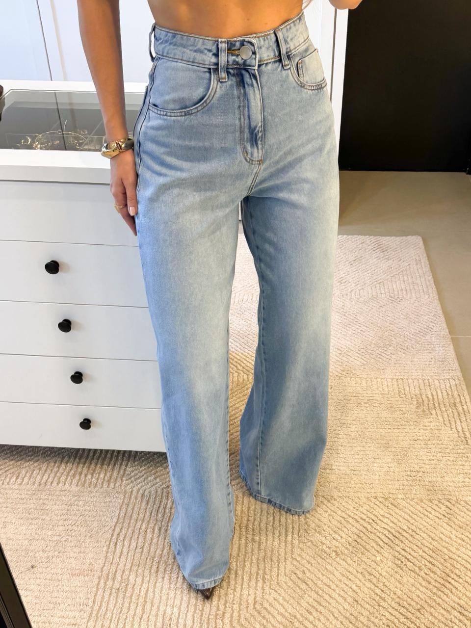 CALÇA PANTALONA JEANS CARINA