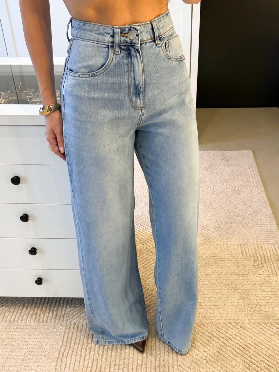 CALÇA PANTALONA JEANS CARINA