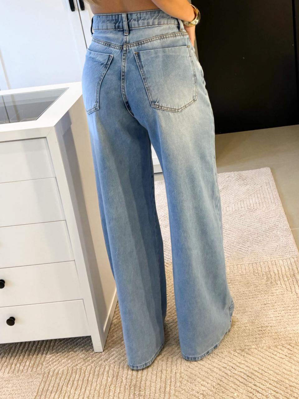 CALÇA PANTALONA JEANS CARINA