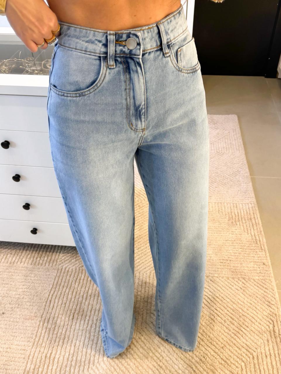 CALÇA PANTALONA JEANS CARINA