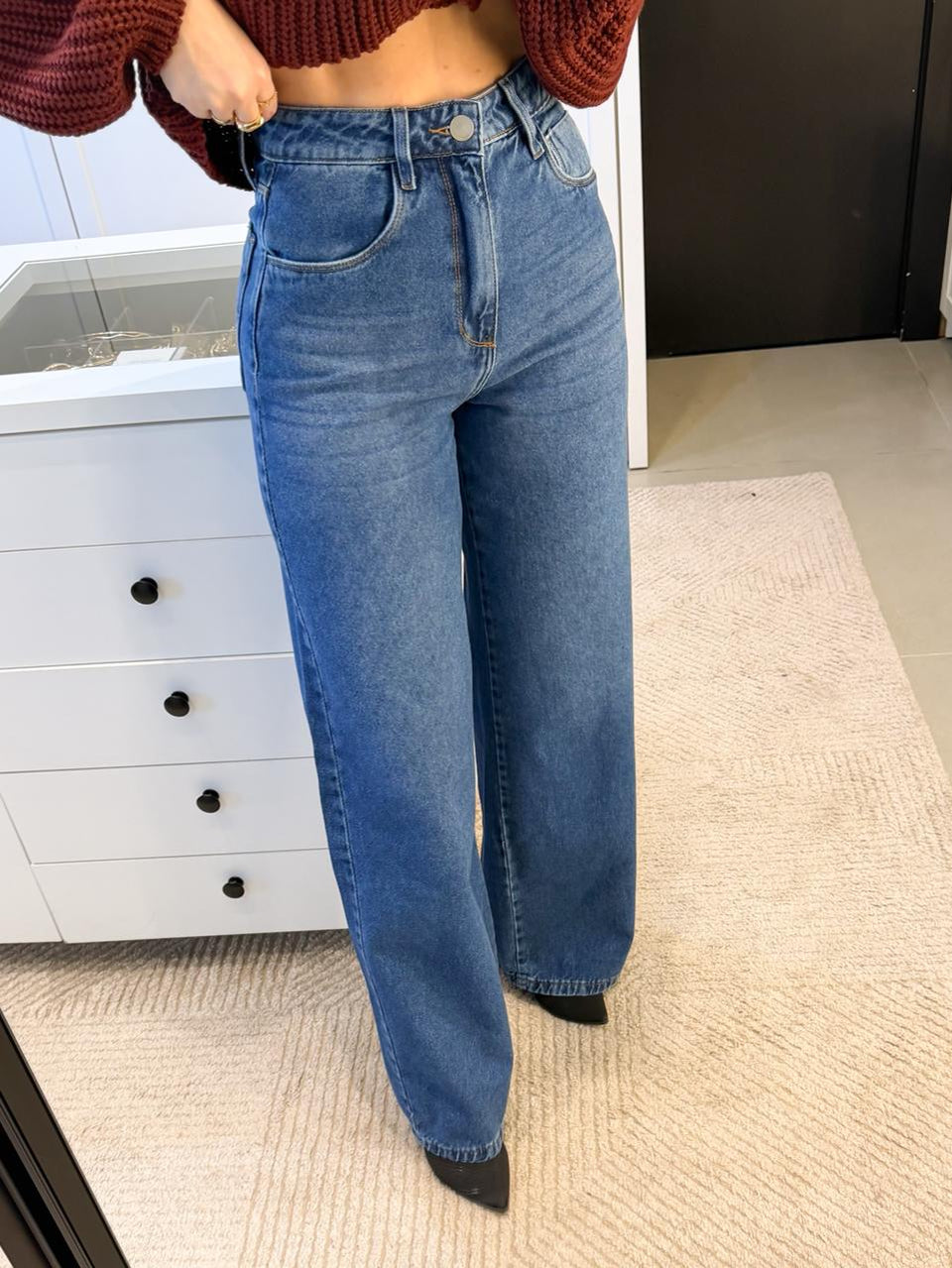 CALÇA PANTALONA JEANS JULIA
