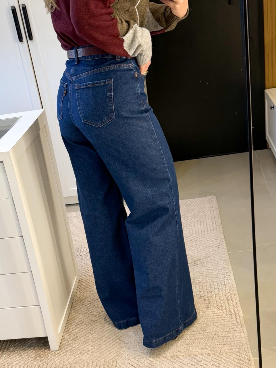 CALÇA PANTALONA JEANS  MARESSA