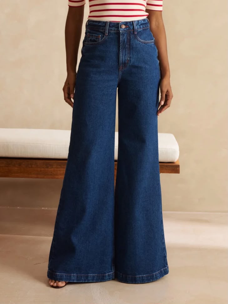 CALÇA PANTALONA JEANS  MARESSA