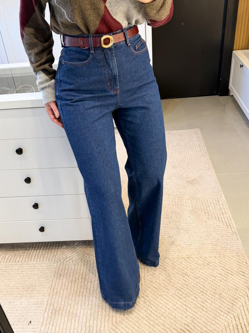 CALÇA PANTALONA JEANS  MARESSA