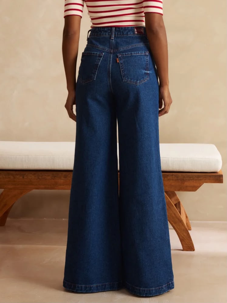 CALÇA PANTALONA JEANS  MARESSA