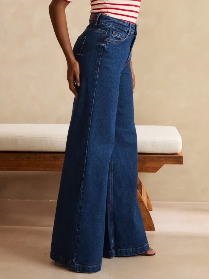 CALÇA PANTALONA JEANS  MARESSA