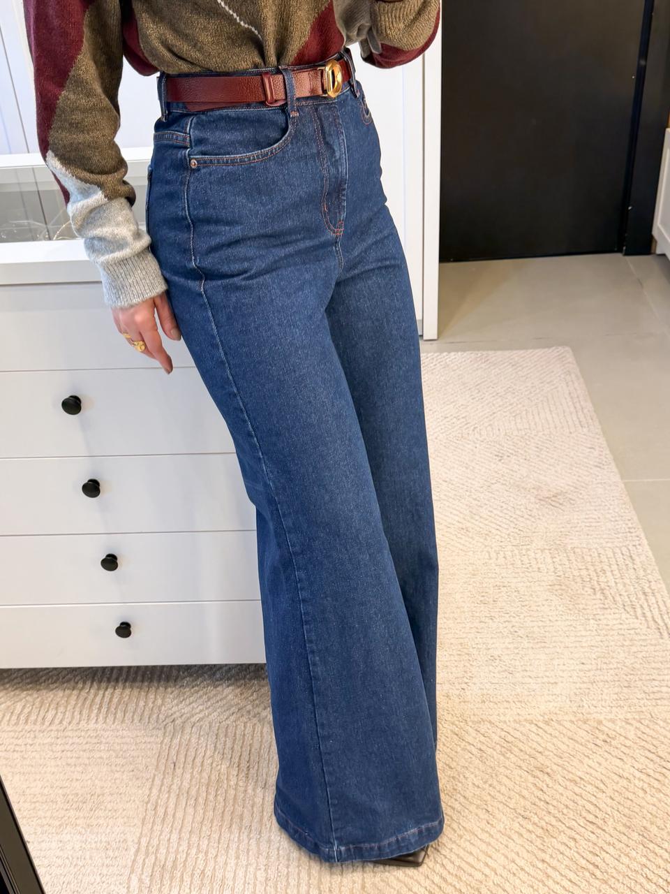 CALÇA PANTALONA JEANS  MARESSA
