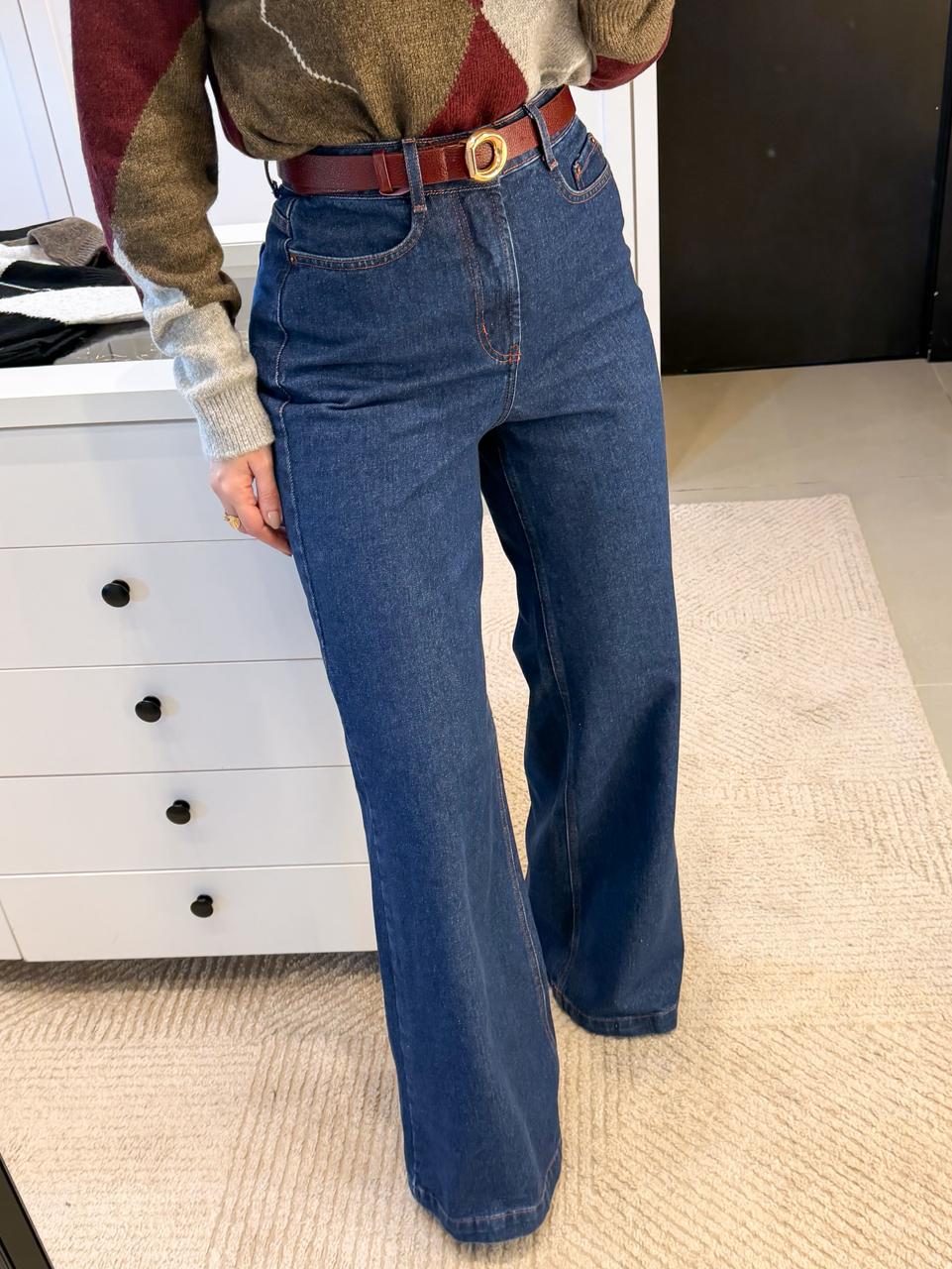 CALÇA PANTALONA JEANS  MARESSA