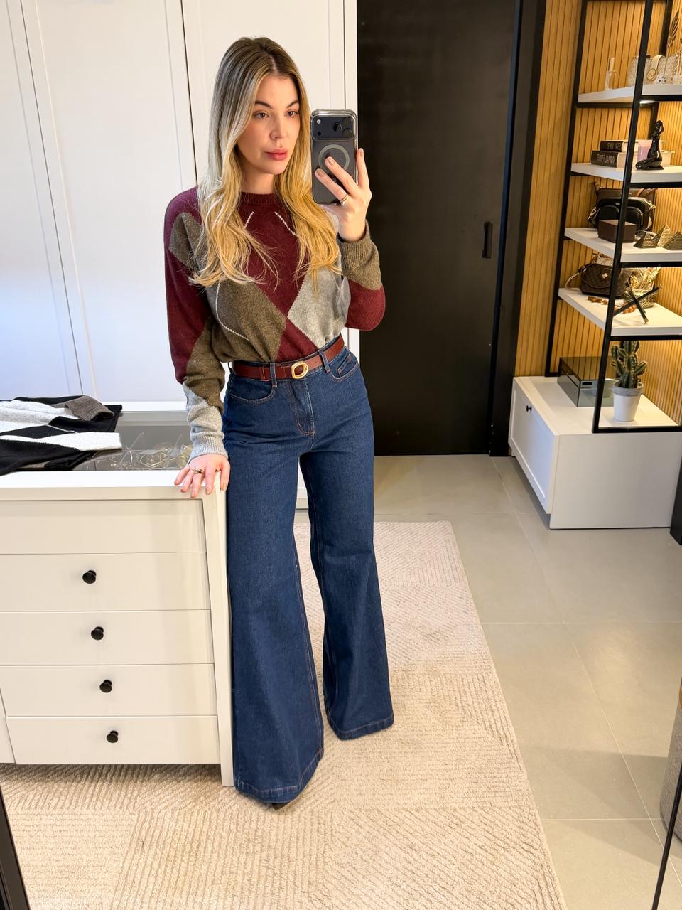 CALÇA PANTALONA JEANS  MARESSA