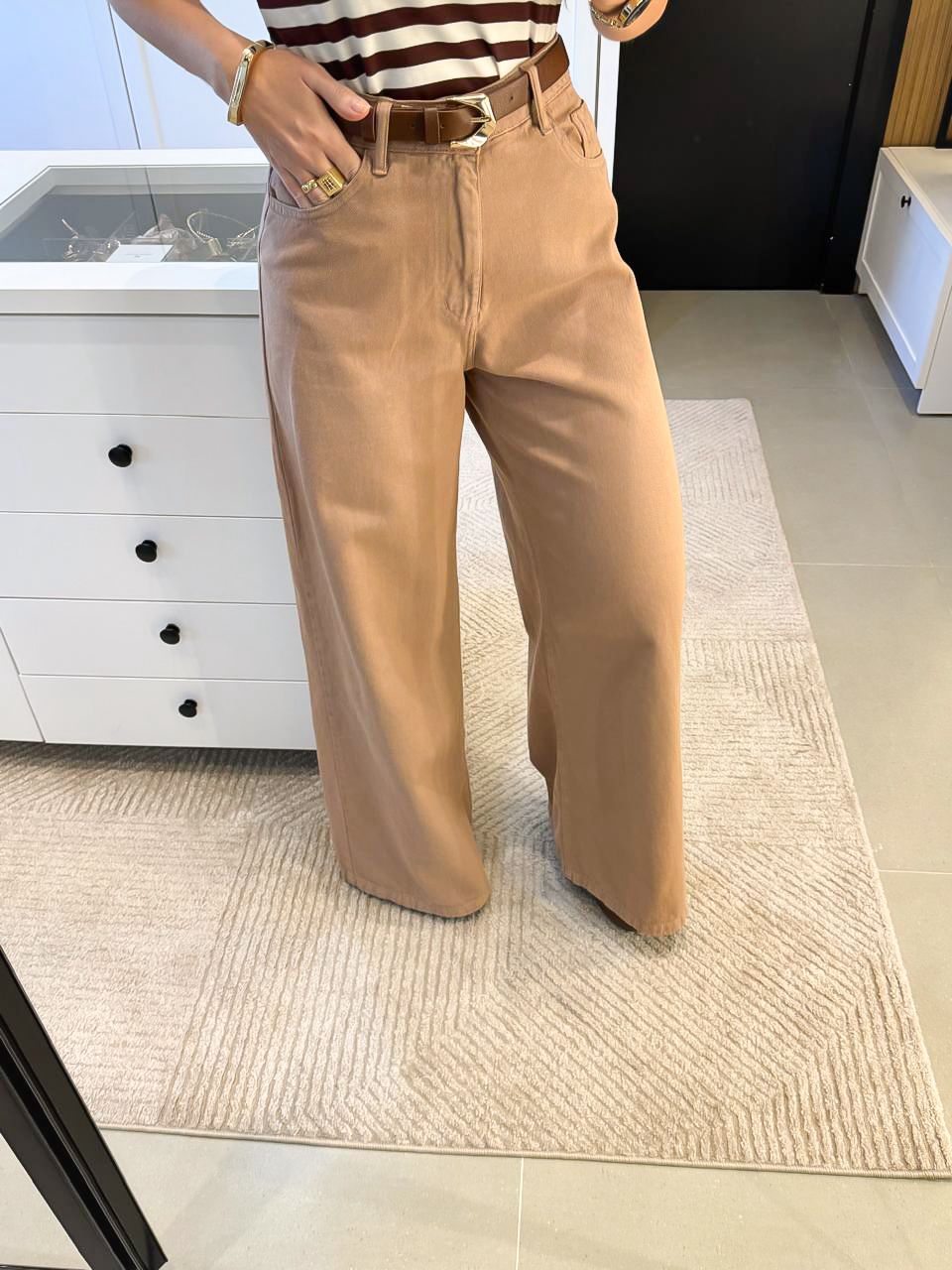 CALÇA PANTALONA JEANS SARA