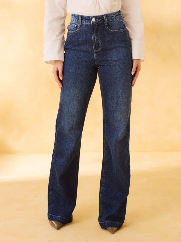 CALÇA WIDE LEG JEANS CECILIA