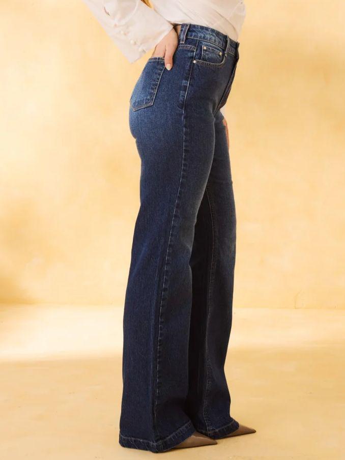 CALÇA WIDE LEG JEANS CECILIA