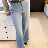 CALÇA WIDE LEG JEANS ISA