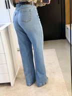 CALÇA WIDE LEG JEANS ISA