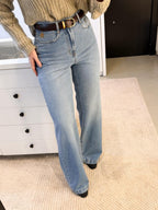 CALÇA WIDE LEG JEANS ISA