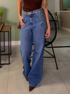 CALÇA WIDE LEG JEANS MELISSA
