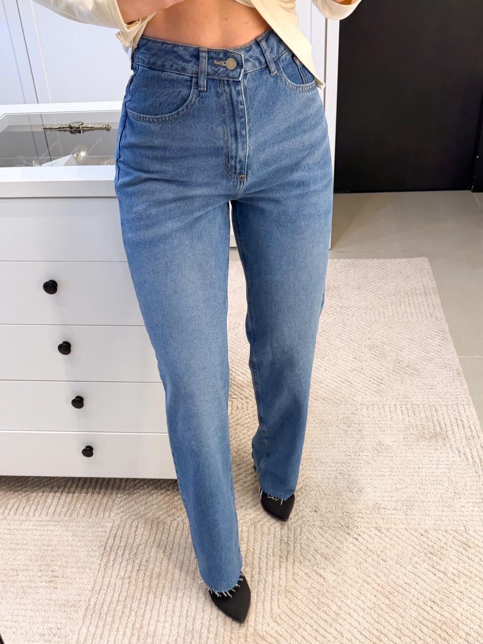 CALÇA WIDE LEG JEANS SAMARA
