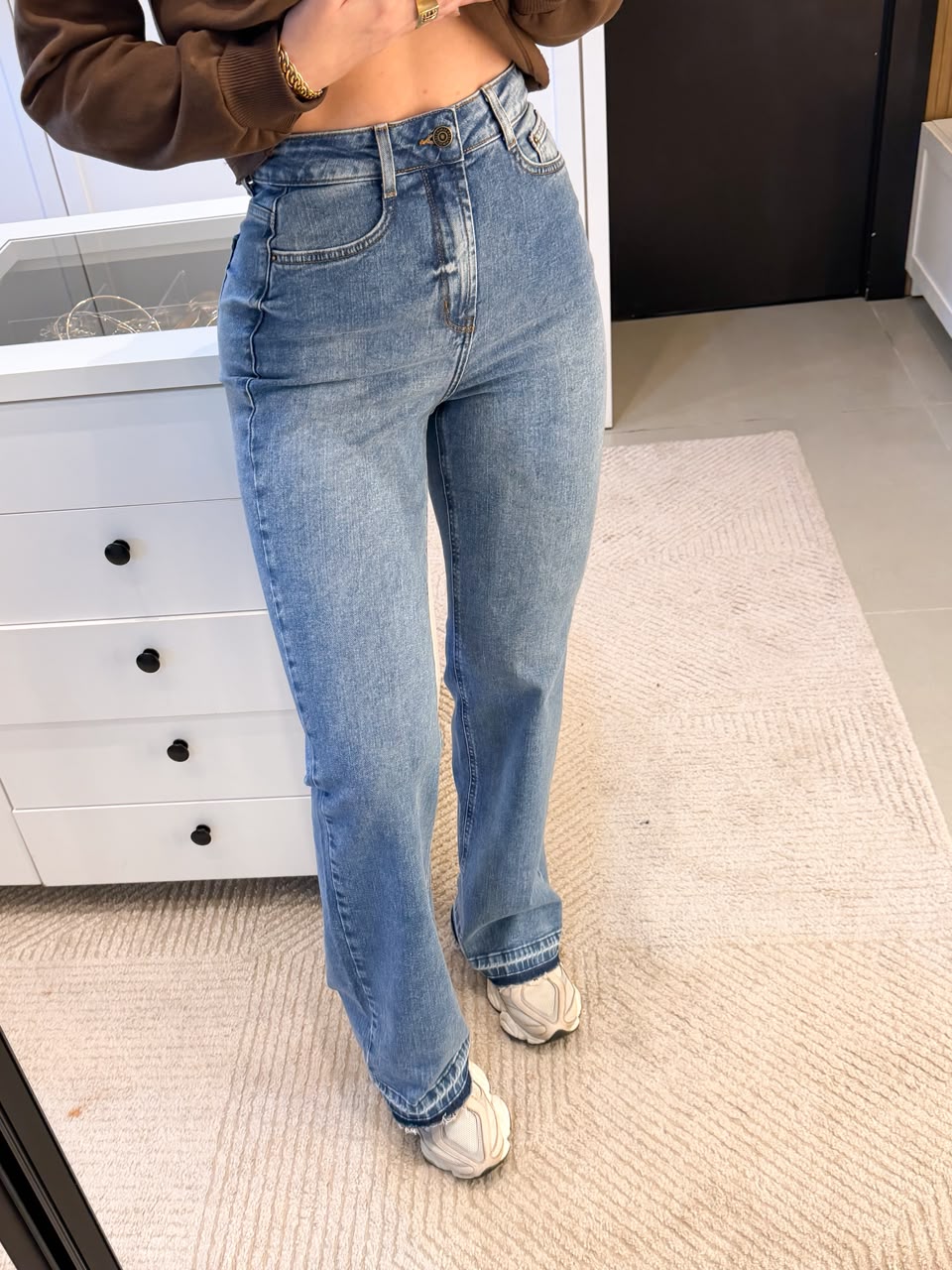 CALÇA WIDE LEG JEANS VIVIAN