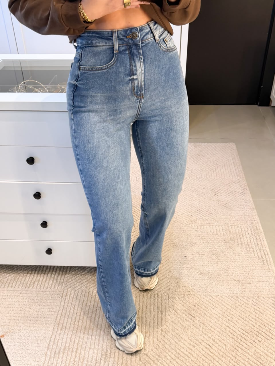 CALÇA WIDE LEG JEANS VIVIAN