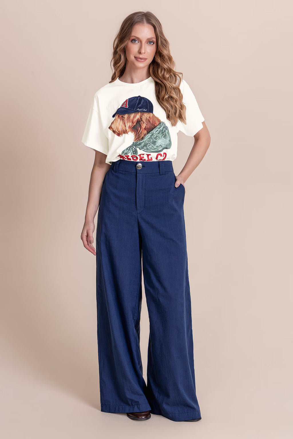 Calça pantalona Angel