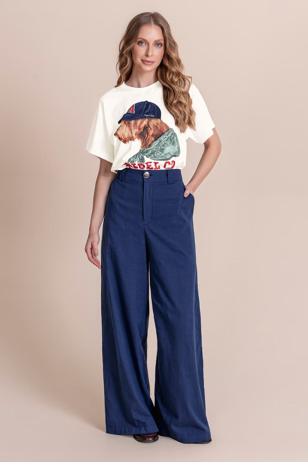 Calça pantalona Angel