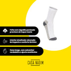 Kit 6 Meias Cano Longo Atoalhada Algodão Penteado Lupo 3250