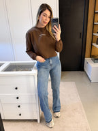 MOLETOM CROPPED BÁSICO FLANELADO LAIS