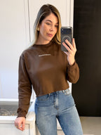 MOLETOM CROPPED BÁSICO FLANELADO LAIS
