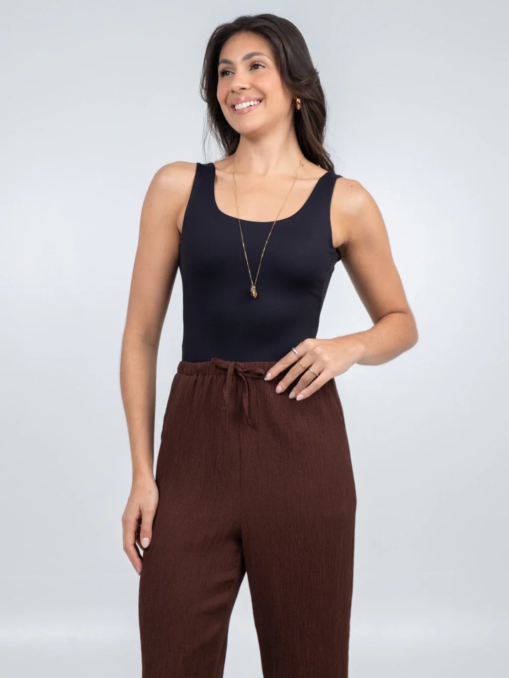 body decote quadrado brenda preto