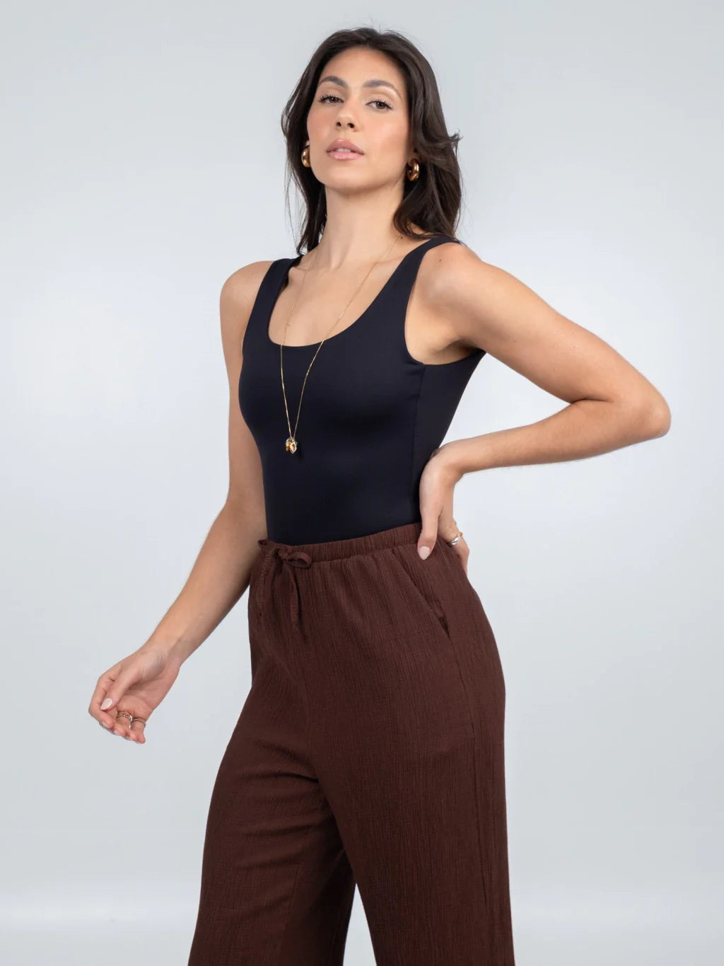 body decote quadrado brenda preto