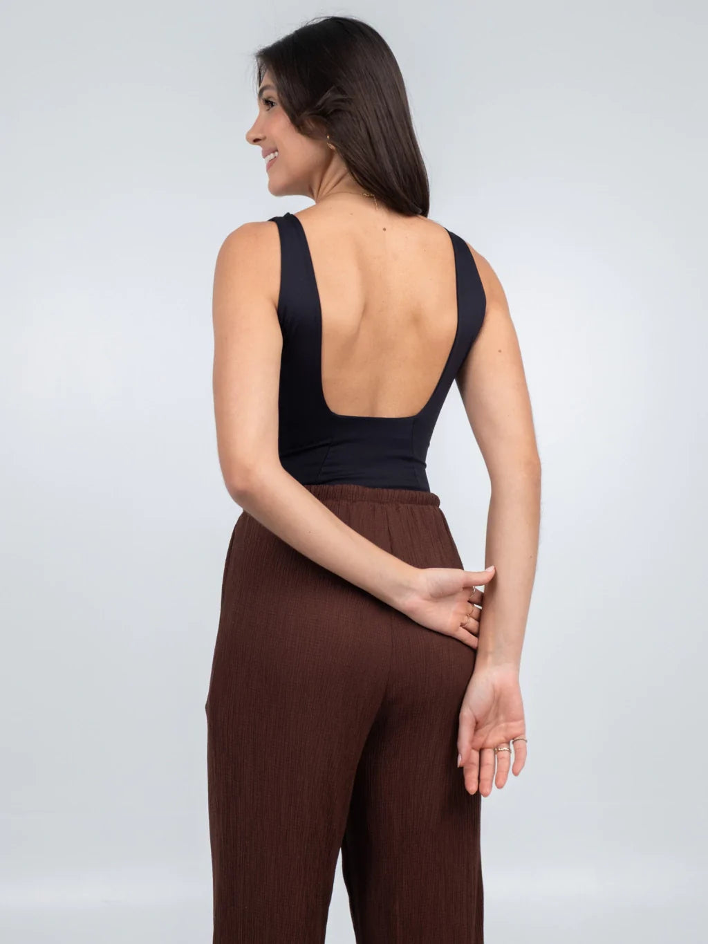 body decote quadrado brenda preto