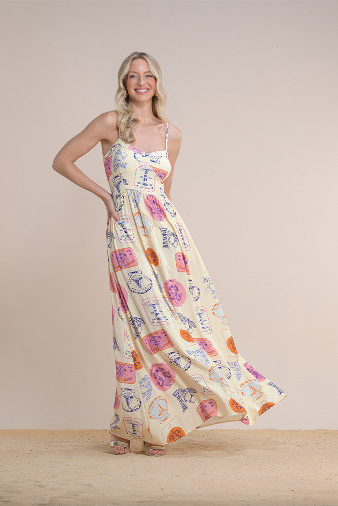 Vestido longo e soltinho