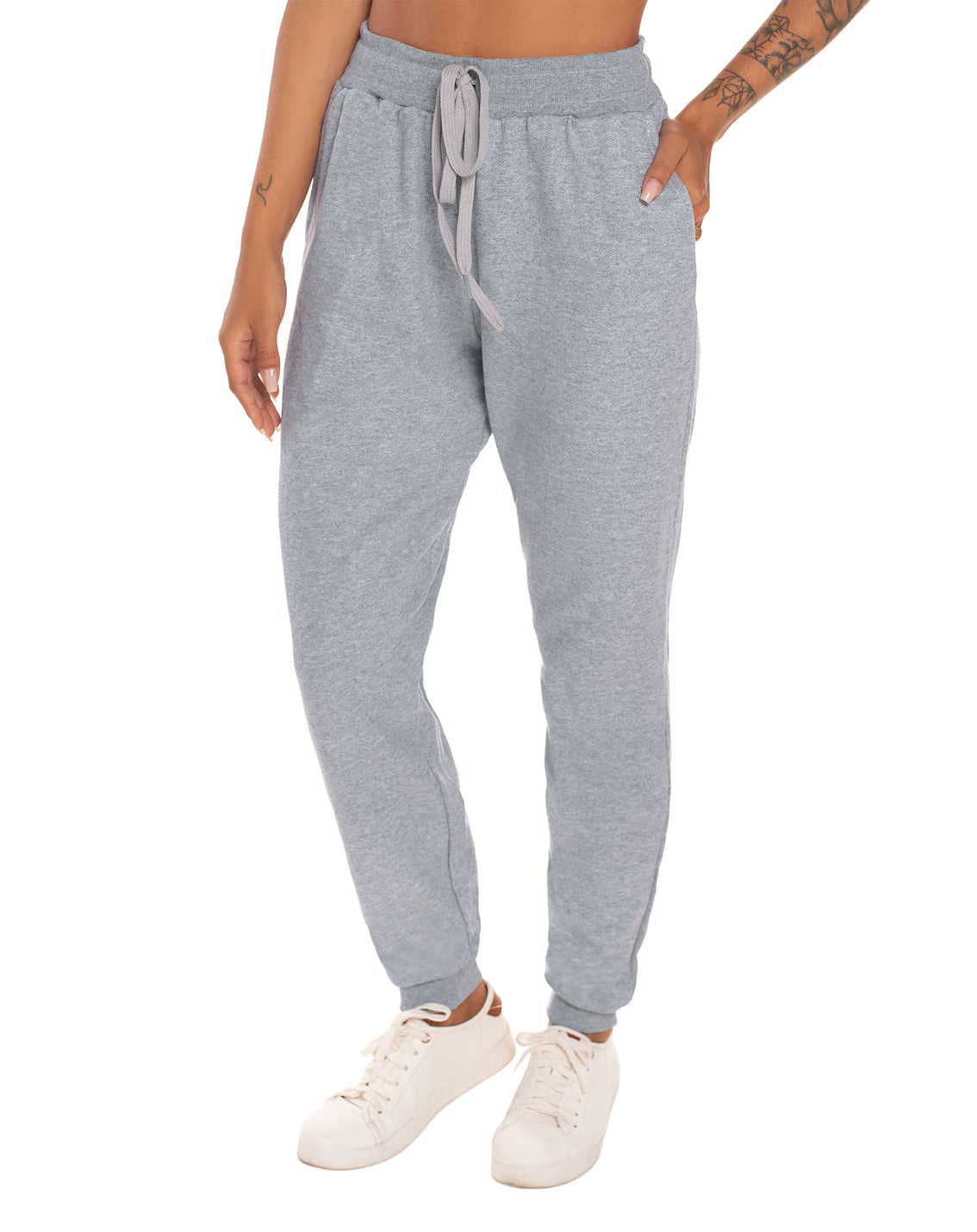 Calça Feminina de Moletom Cinza MesclaRoupas básicas masculinas e femininas é na Mirante.