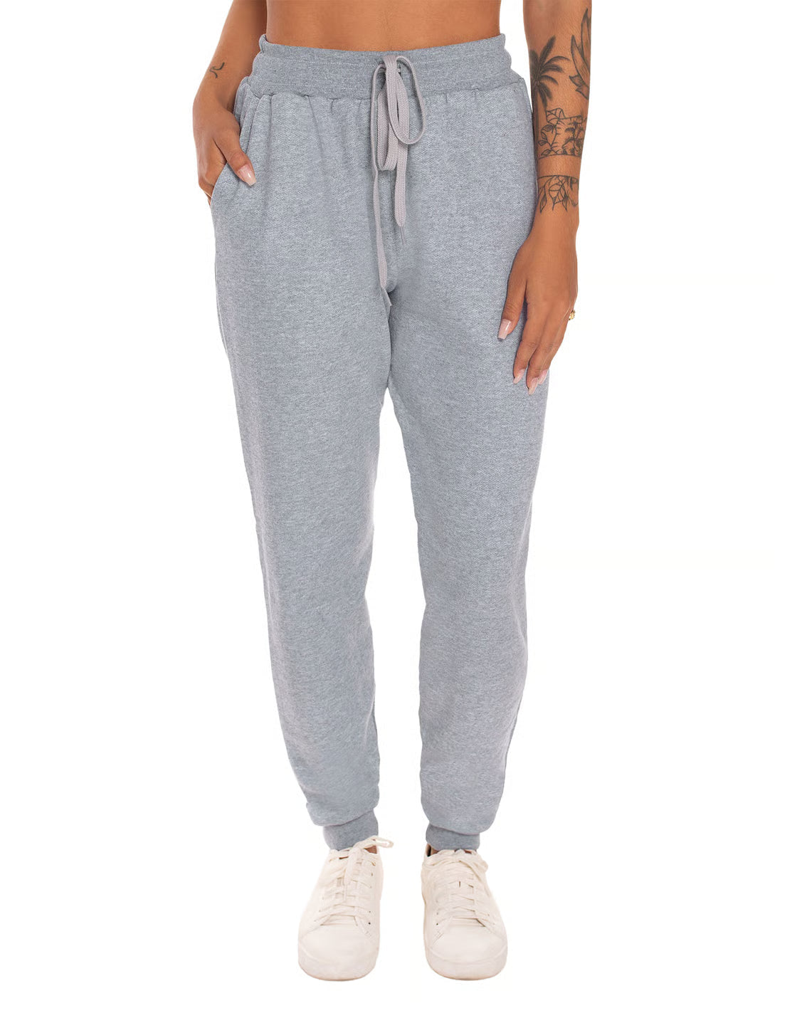 Calça Feminina de Moletom Cinza MesclaRoupas básicas masculinas e femininas é na Mirante.